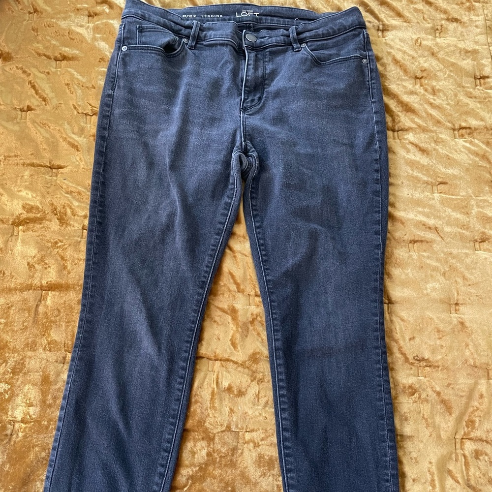 Ann Taylor Loft black jeans petite